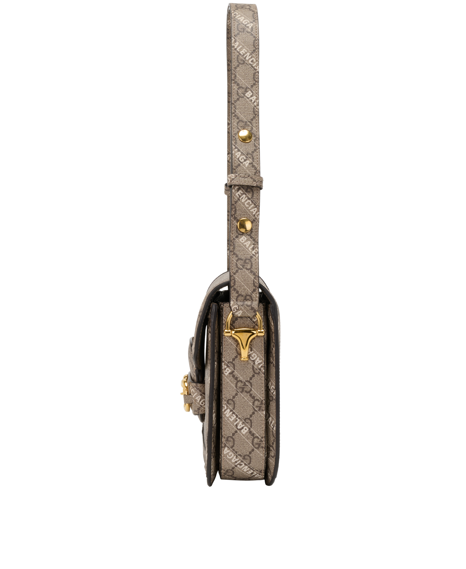 x Balenciaga Medium Horsebit 1955, &pound;995, Handbags, Beige/Brown/Cream, Canvas, Bottom view